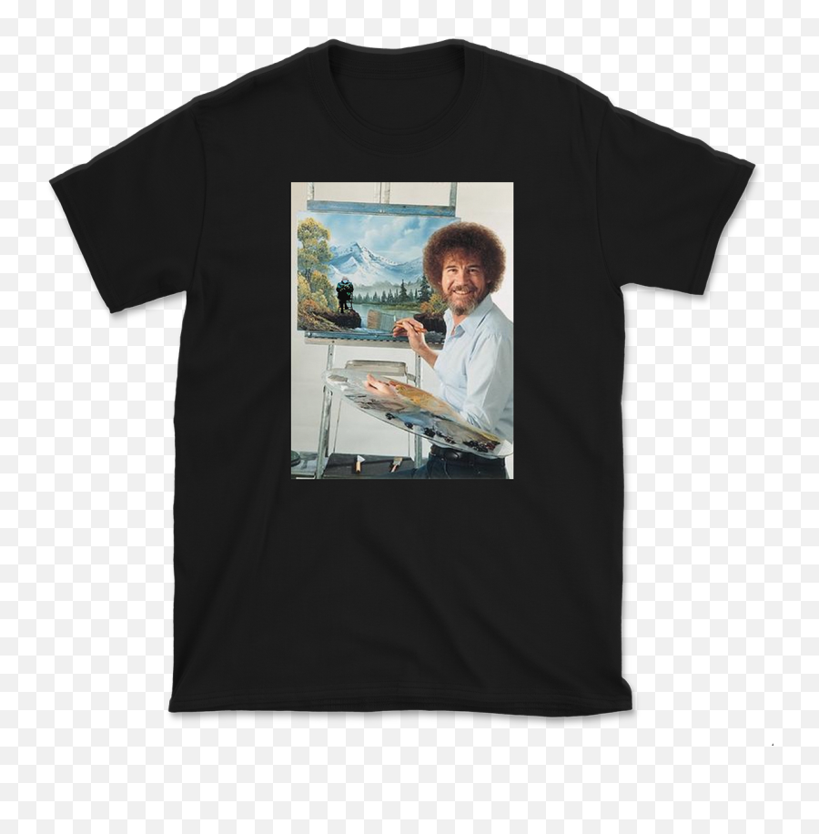 Bob Ross - Pink Floyd Ummagumma Shirt Emoji,Bob Ross Meme Emoticon