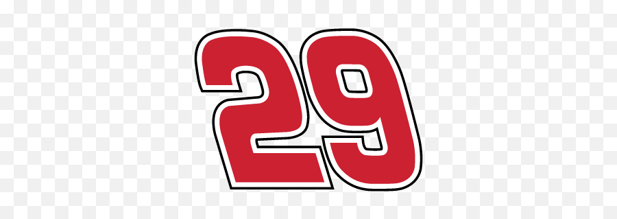 Nascar 29 Number Logo Racing Sticker - 29 Kevin Harvick Emoji,Nascar Logo Emoji