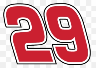 Nascar 29 Number Logo Racing Sticker - 29 Kevin Harvick Emoji,Nascar Logo Emoji