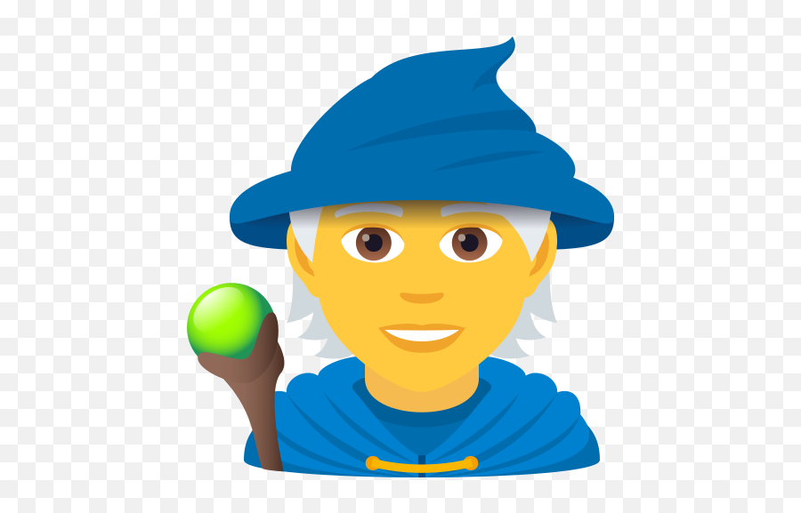 Emoji Sorcerer Wizard Mage - Mago Emoji,Maraca Emoji