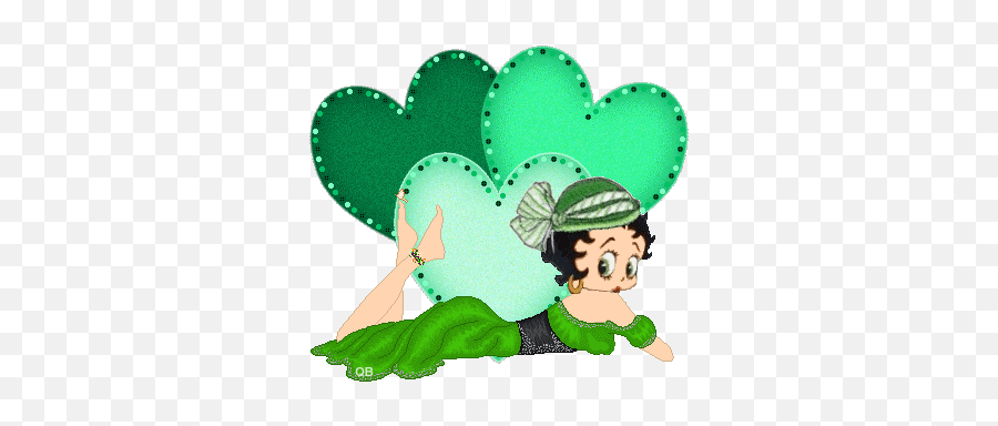 Animated Gif Of Betty Boop Saint - Fictional Character Emoji,Animated Gif Saint Patrick's Emojis