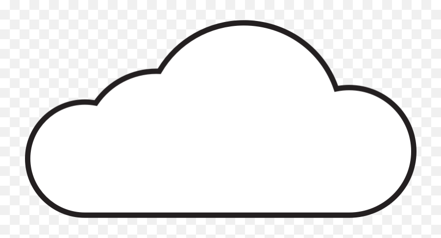 Clip Art Cloud Clipart - Transparent Background Cloud Icon Emoji,Black Cloud Emoji