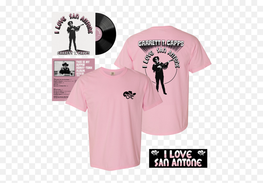 Clothing U2013 Vinyl Ranch - Garrett T Capps I Love San Antone 2021 Emoji,Summer T Shirt Emoji