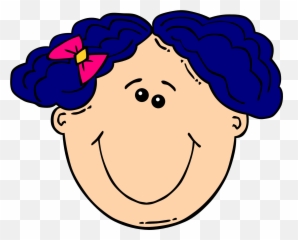 Caricature Of A Girl With Blue Hair Free Image Download - Clipart With Curly Hair Emoji,Girl Hair Emoticon