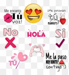 Stickers De Amor Y Piropos Para - Stickers Para Enamorar Emoji,Emojis Para Coquetear