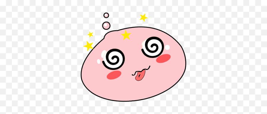 Pink Min Sticker - Dot Emoji,Kakaotalk Apeach Emoticon Tired
