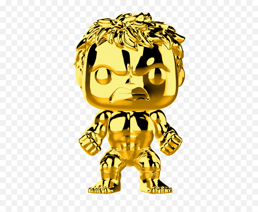 Funko Pop Marvel Studios 10 Years Hulk Gold Chrome 379 Emoji,Funko Marvel Hulk Emojis