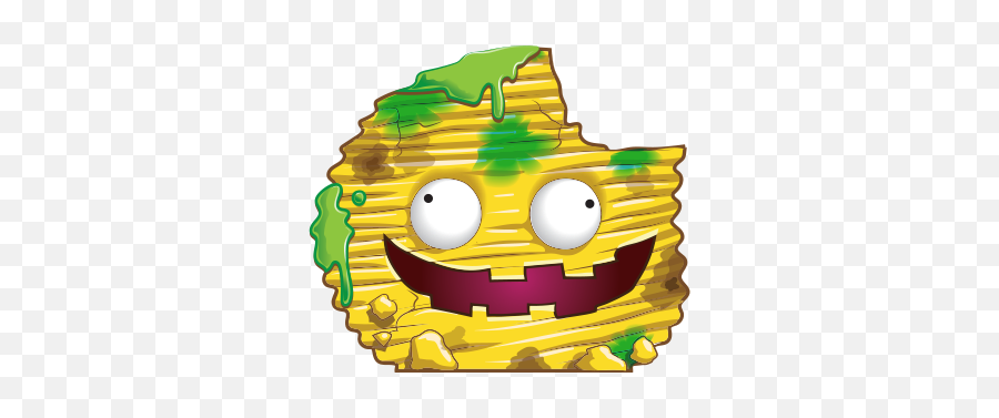 Cruddy Chip Is A Common Stinky Snacks - Grossery Gang Carne Chips Emoji,Stinky Emoticon