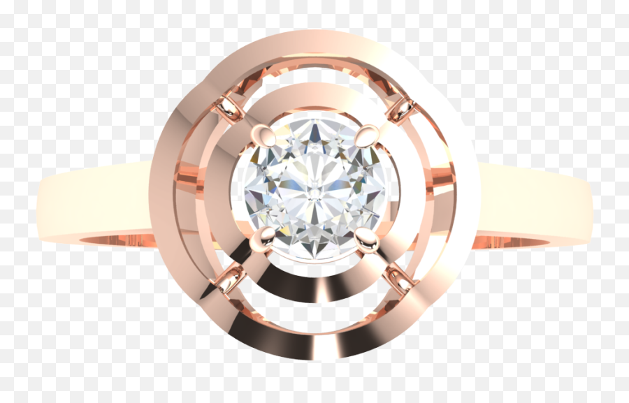 14ctw Round Genuine Diamond Solitaire Engagement Ring For Emoji,Emotion Band Ct