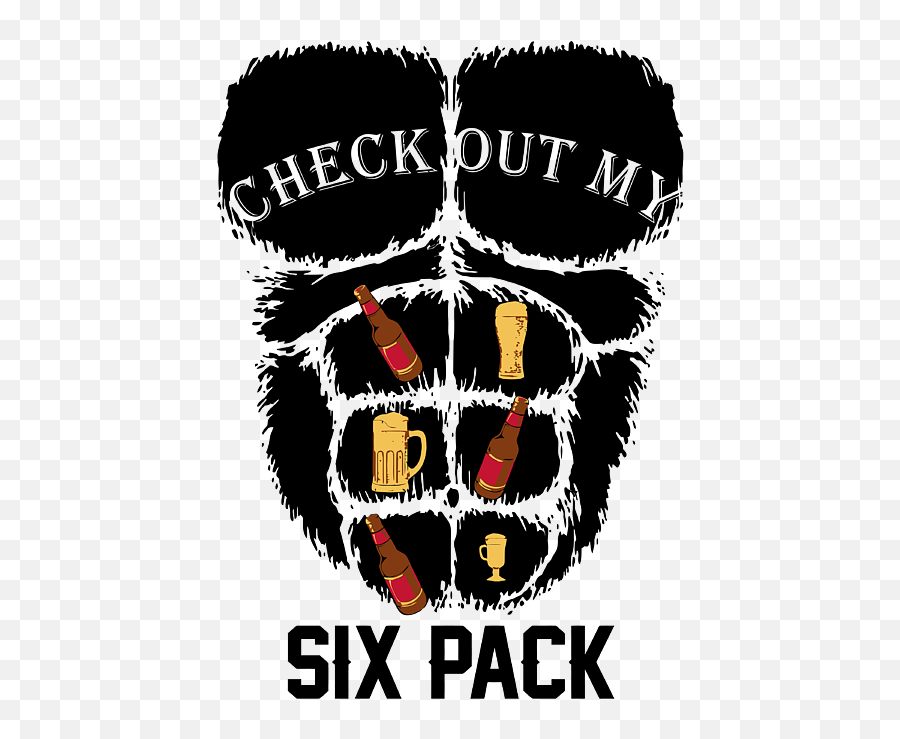 Check Out My Six Pack Funny Beer Mugs Oktoberfest Men Women Emoji,