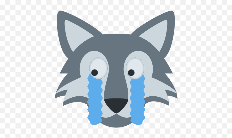 Crying Eyes Wolf Blank Template - Imgflip Emoji,Twitter Emoji Eye
