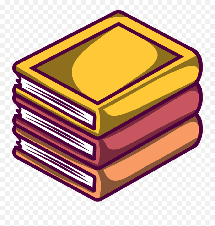 Download Organized Stack Of Books Png - Horizontal Emoji,Organized Emoji