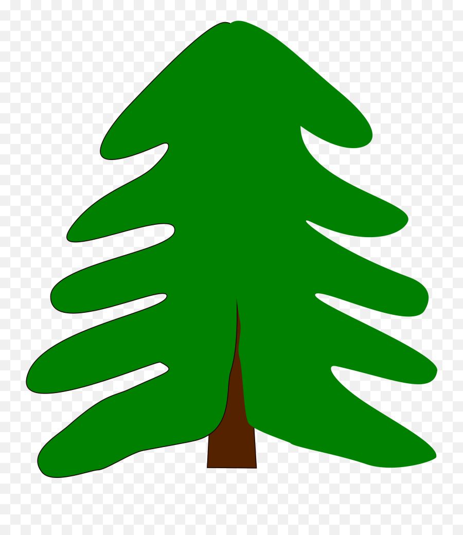 Cartoon Evergreen Tree Png Clipart - Evergreen Tree Png Cartoon Emoji,Dead Tree Emoji