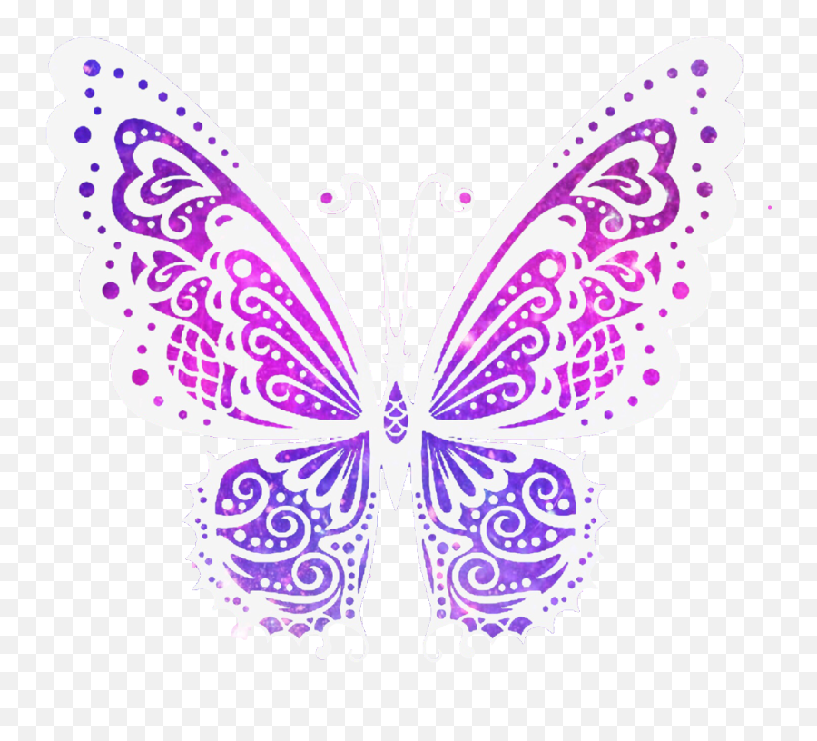 Stickers - Cute Pink And Purple Butterfly Emoji,Pink Butterfly Emoji