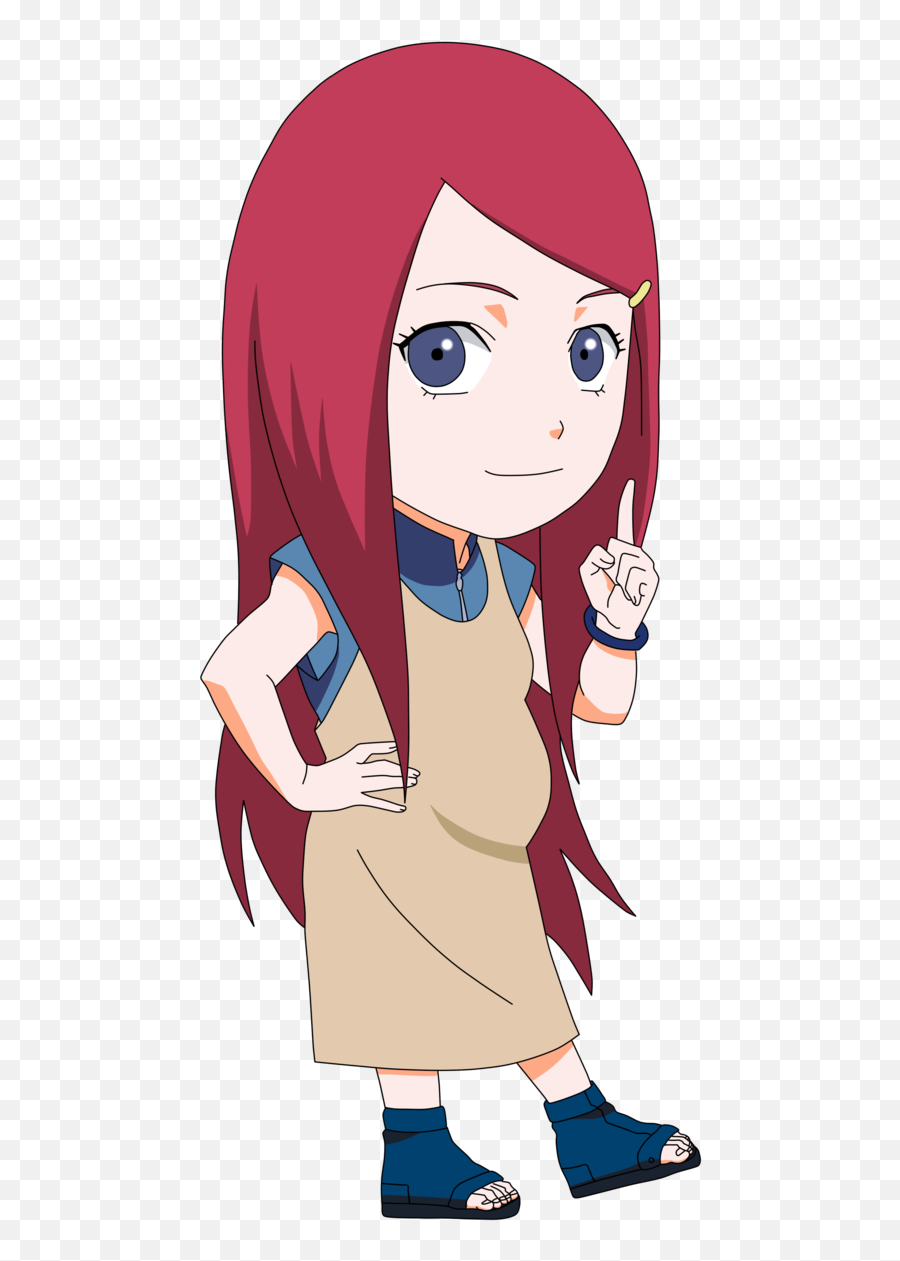 Download Naruto Clipart Chibi - Kushina Chibi Png Image With Fictional Character Emoji,Rasengan Emoji