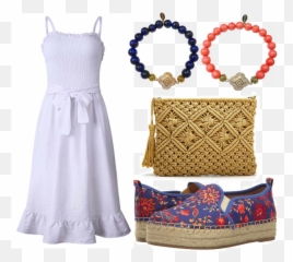 Bold Colorful Island Getaway Outfit - Sleeveless Emoji,Emotions Dress