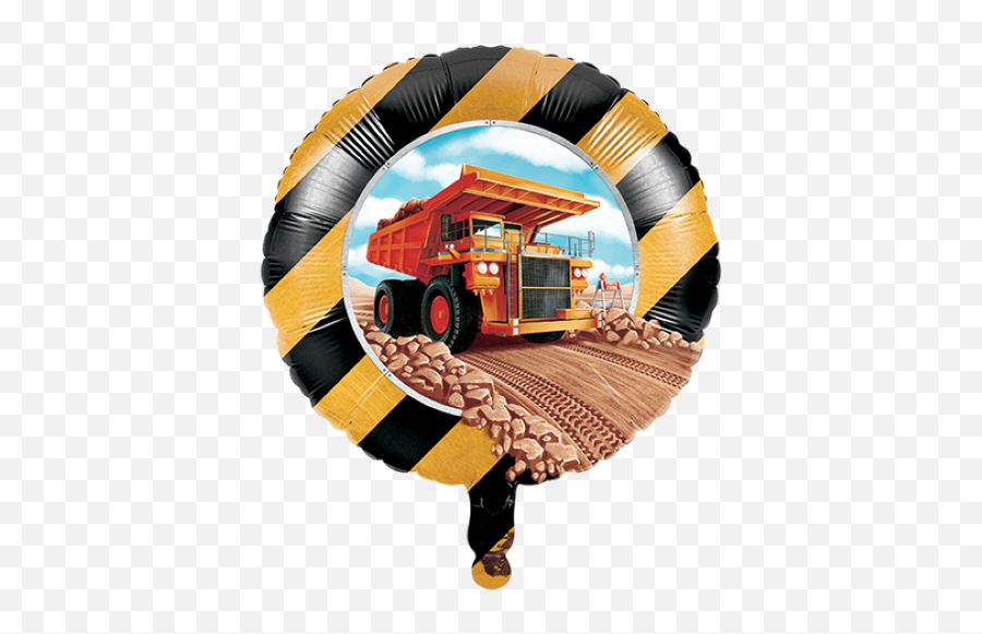 Big Dig Construction 43cm Foil Balloon - Anniversaire Theme Construction Emoji,Party City Emoji