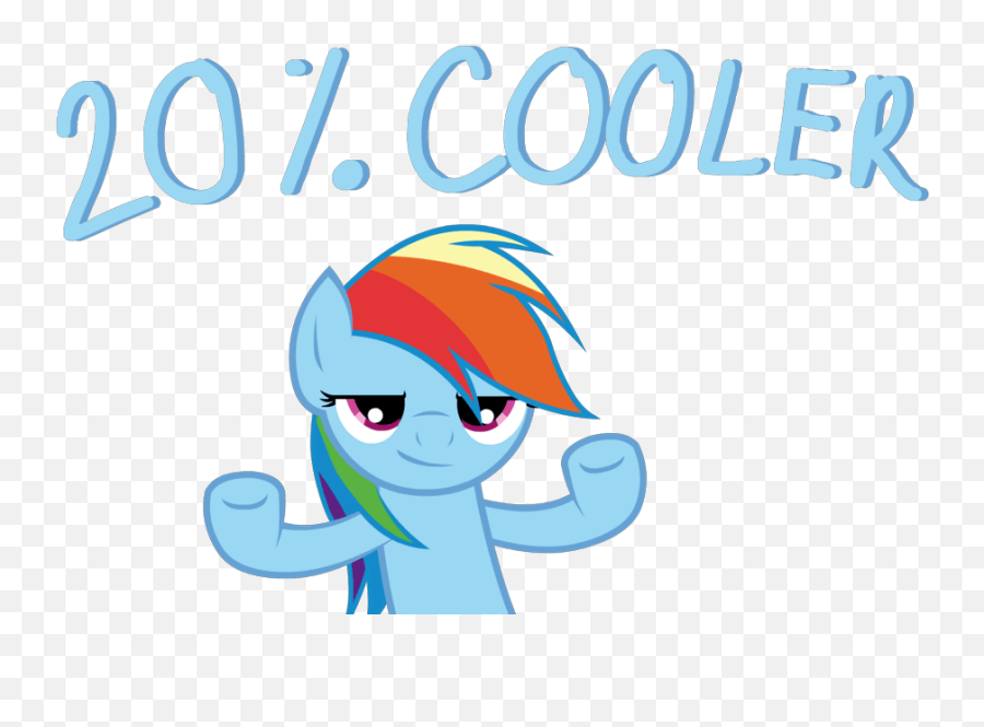 Friendship Is Magic - Rainbow Dash Cooler Emoji,Thank You Emotion Cartoon