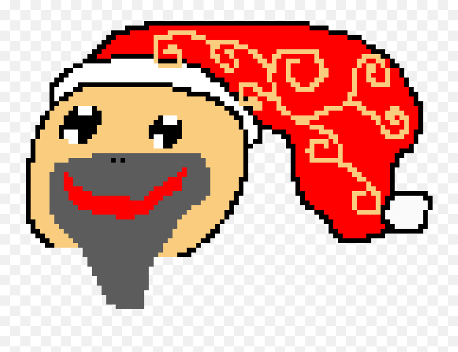 Pixel Art Gallery - Happy Emoji,Mrs Claus Emoticon