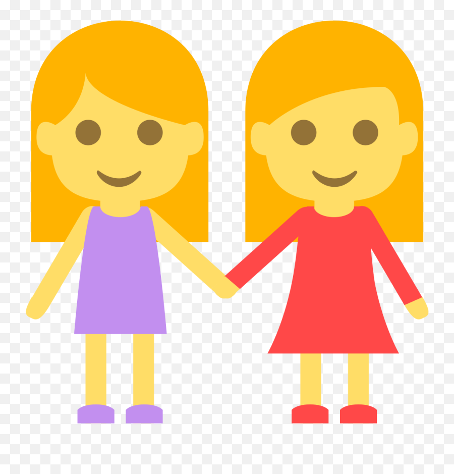 Two Women Holding Hands - People Holding Hands Emoji,Girls Holding Hands Emoji