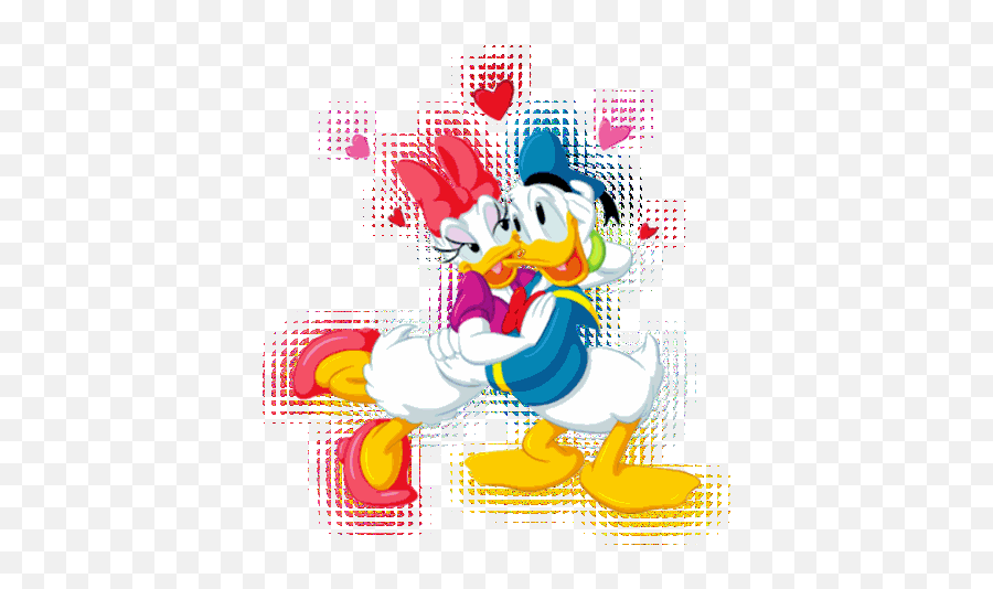 Daisy Duck Glitter Gifs - Love Donald And Daisy Emoji,Duck Emoticon Gif