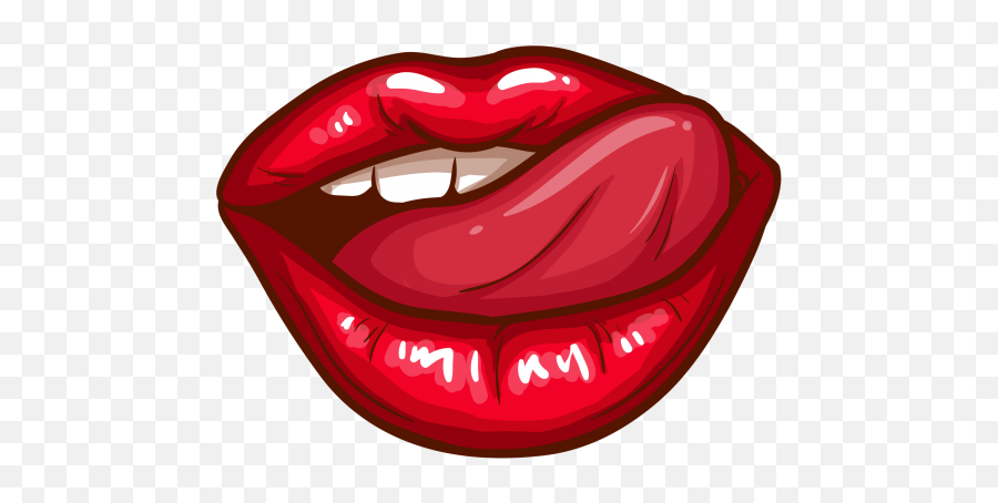 Download Png Lips Png U0026 Gif Base - Red Lips Cartoon Emoji,No Lips No Emoji