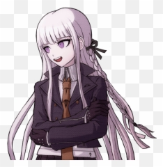 Kyoko Is In A Good Mood Danganronpa - Kyoko Kirigiri Png Emoji,Bikini Emotion