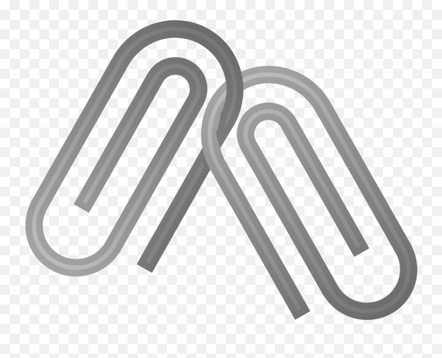 Linked Paperclips Emoji - Clips Emoji,Paperclip Emoji