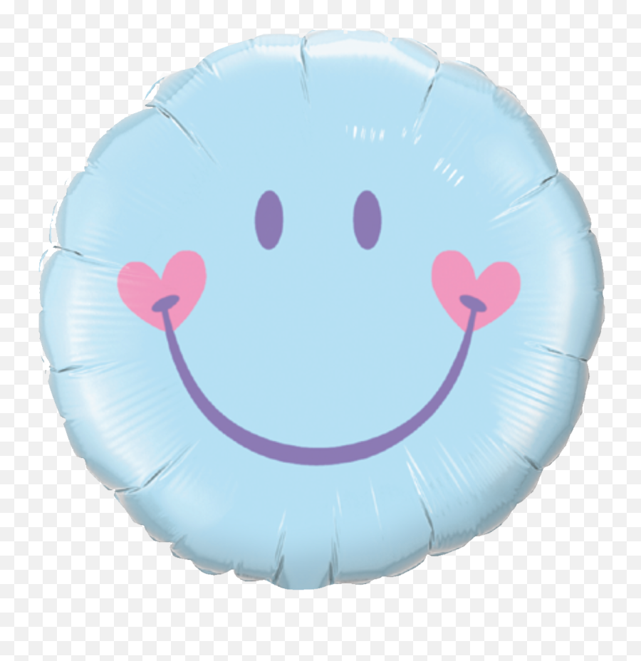 Smiley Face Balloon Blue - Happy Emoji,Facebook Sweater Emoticons