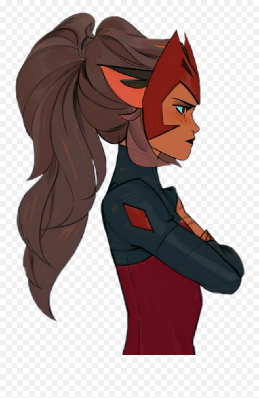 Catra Shera She - Ra Sticker By Scorpiau0027s Wife Catra As Shera Emoji,Ponytail Emoji Copy