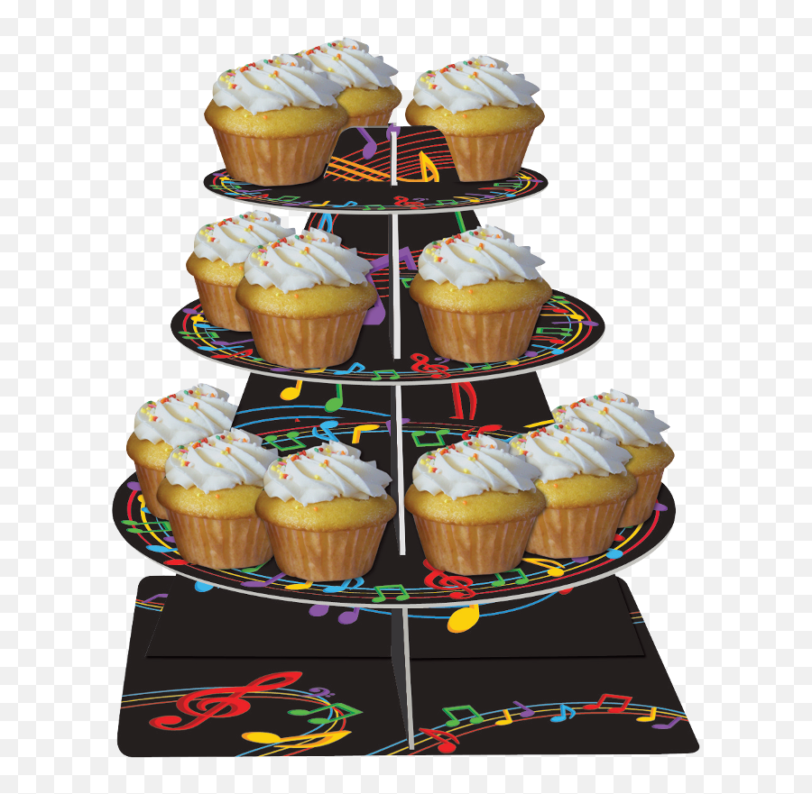Dancing Music Notes Cupcake Stand Emoji,Emoji With Mustache Birthday Cake