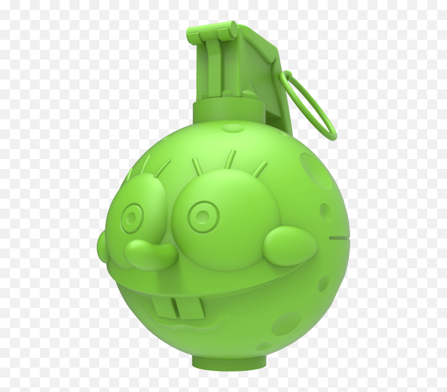 Spongrenade Lime Green Edition By - The Toy Chronicle Toy Emoji,Grenade Emoticon