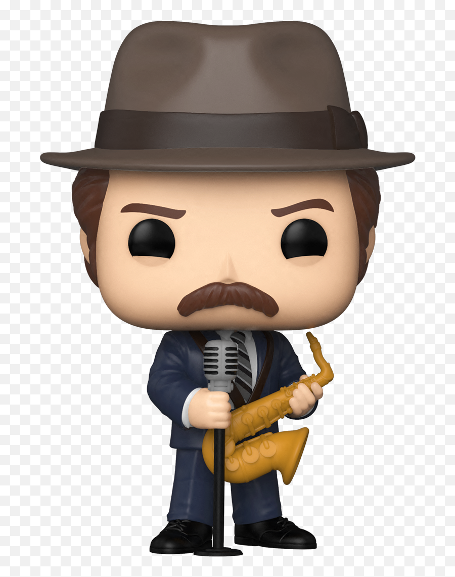 Parks Recreation - Duke Silver Funko Pop Emoji,Ron Swanson Not Good Emotions