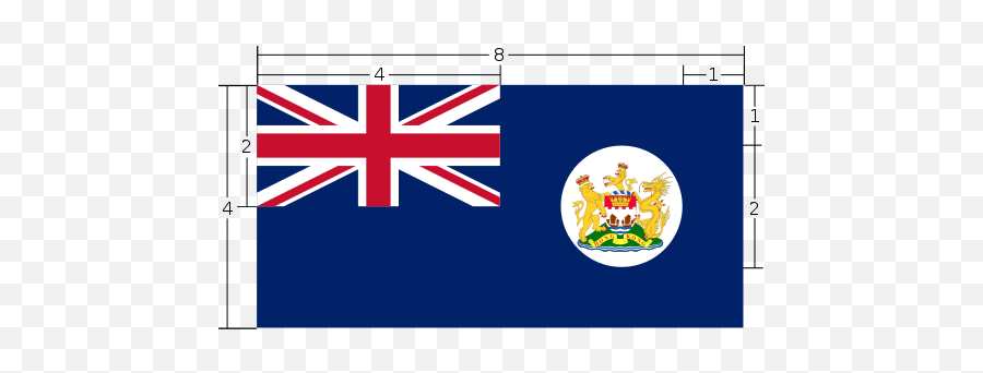 Flag Of Hong Kong 1959 - British Hong Kong Flag Emoji,British Hong Kong Flag Emoticon