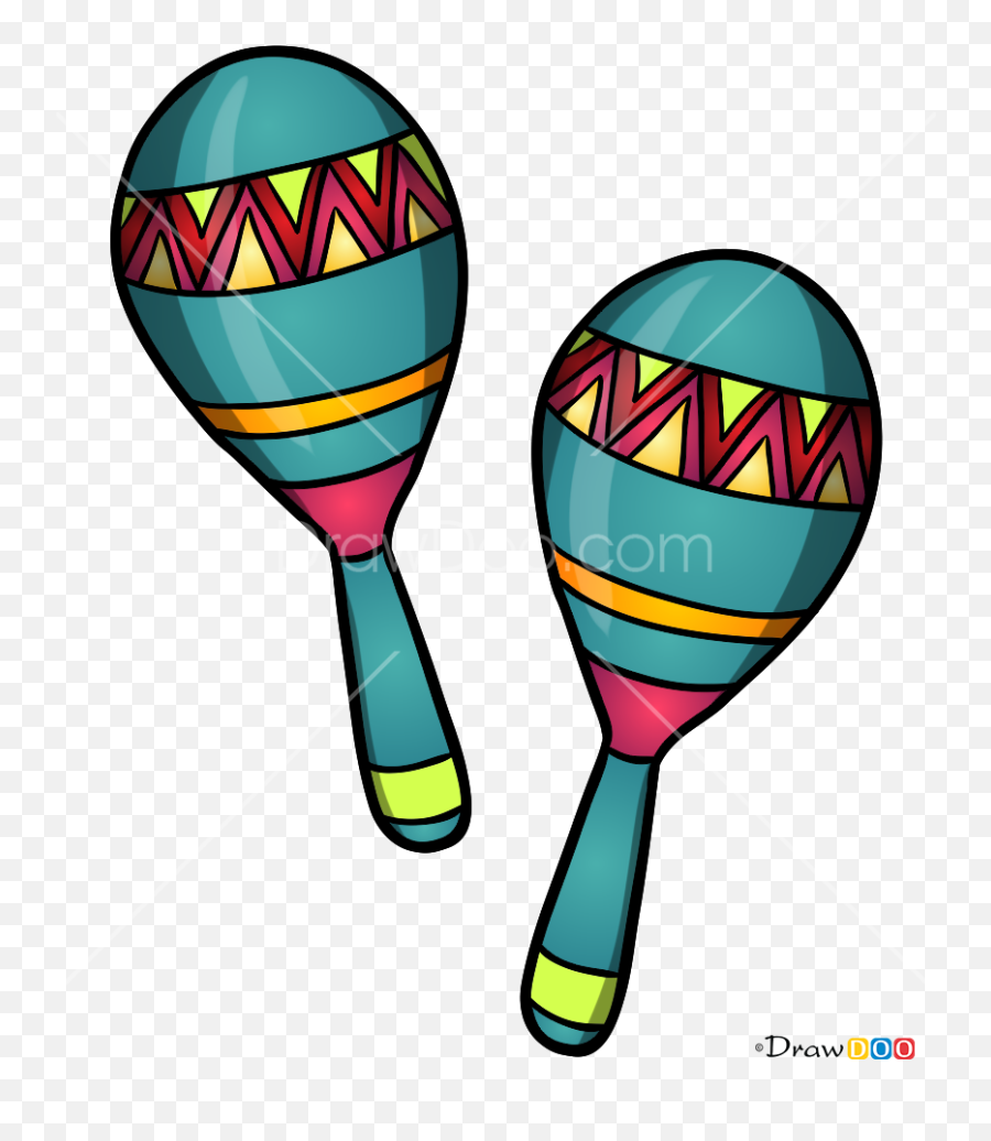 How To Draw Maracas Musical Instruments - Musical Instrument Maracas Drawing Emoji,Maraca Emoji