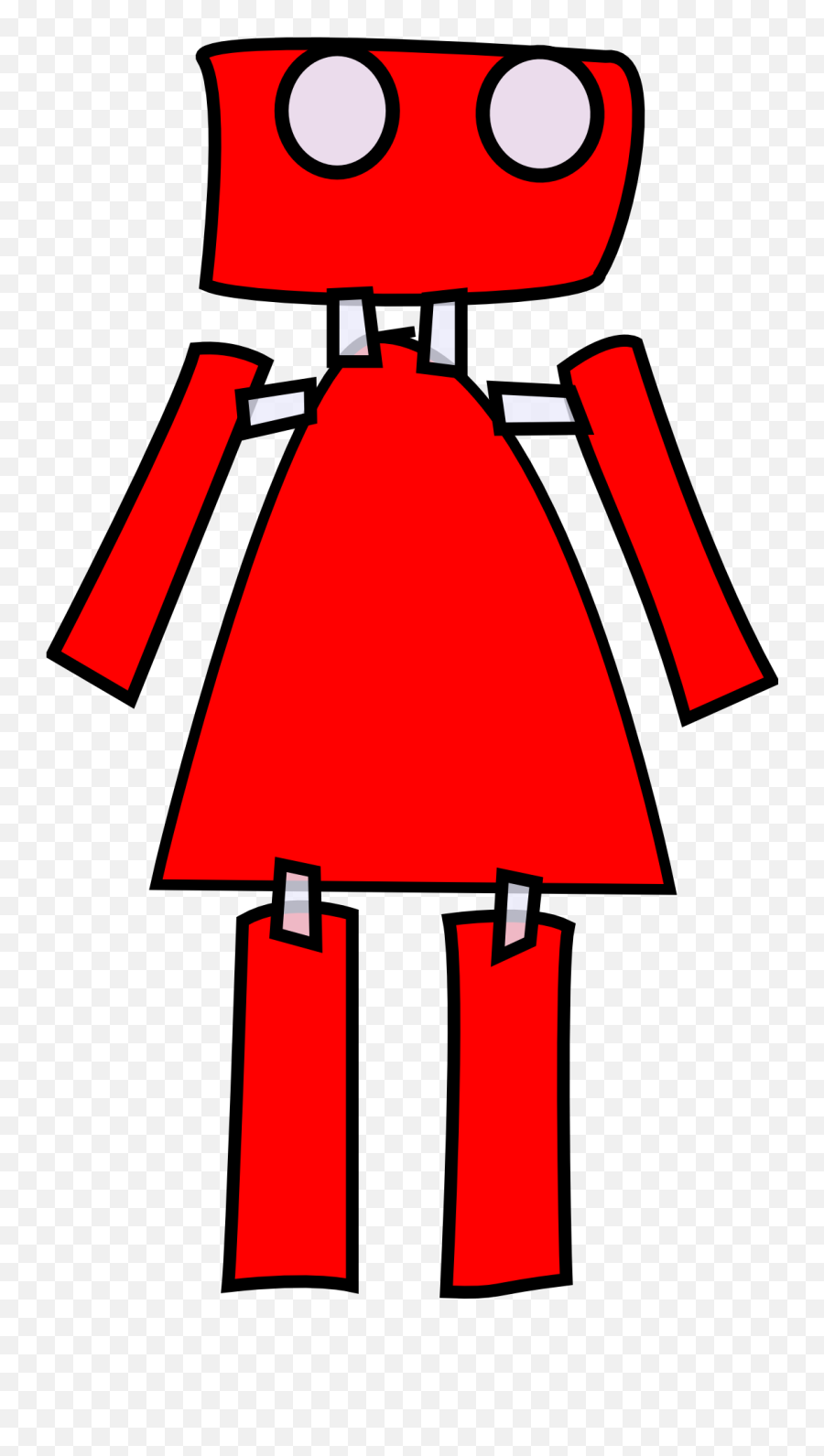 Red Robot Female Drawing Free Image Download - Red Cartoon Robot Png Emoji,Cute Robot Emotions