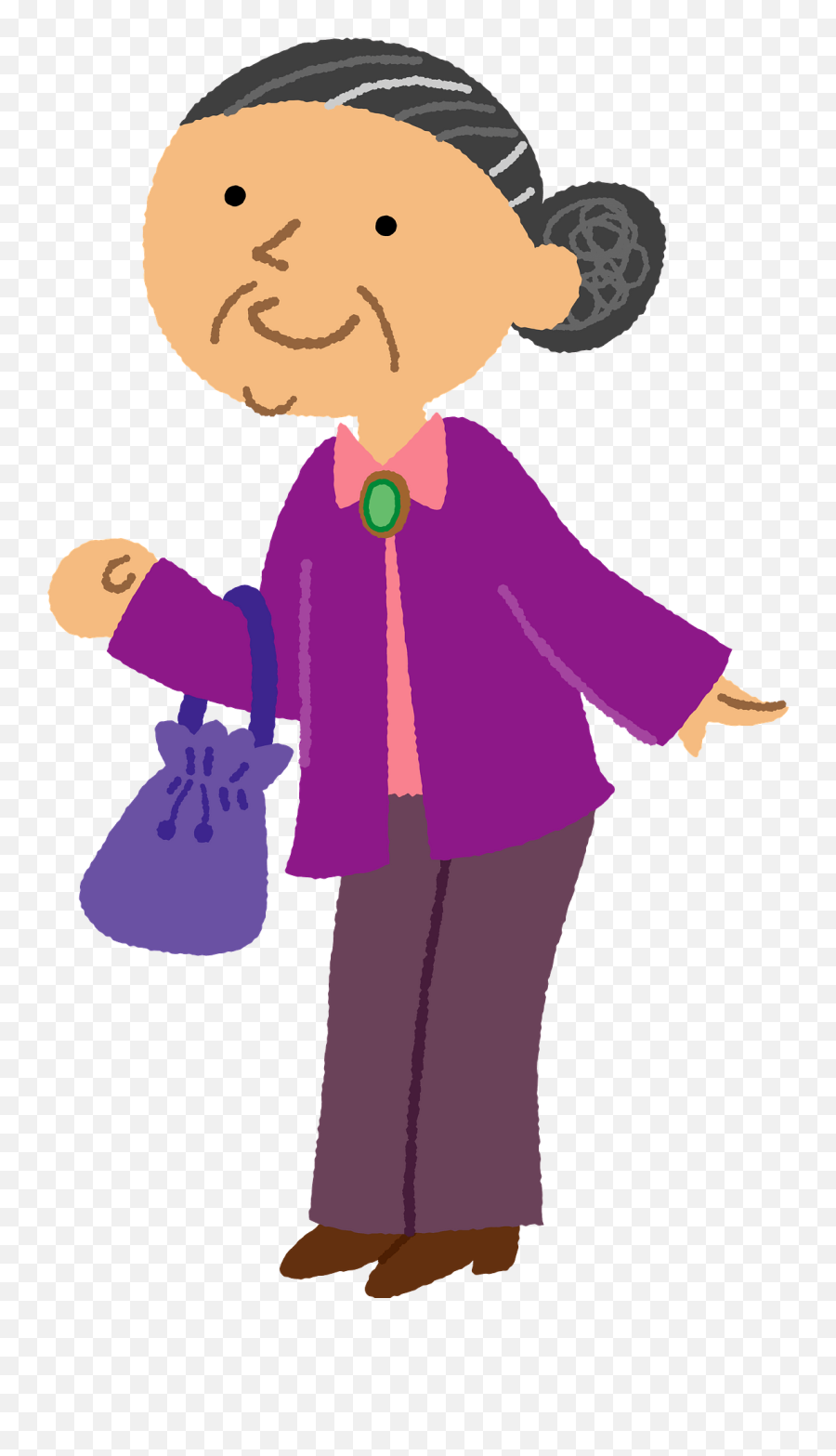 Fastest Old Lady Png Emoji,Funny Old Lady Emoji
