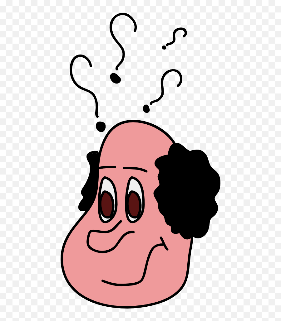 Bald Thinking Man Clipart I2clipart - Royalty Free Public Emoji,Emoticon Beard 128x128