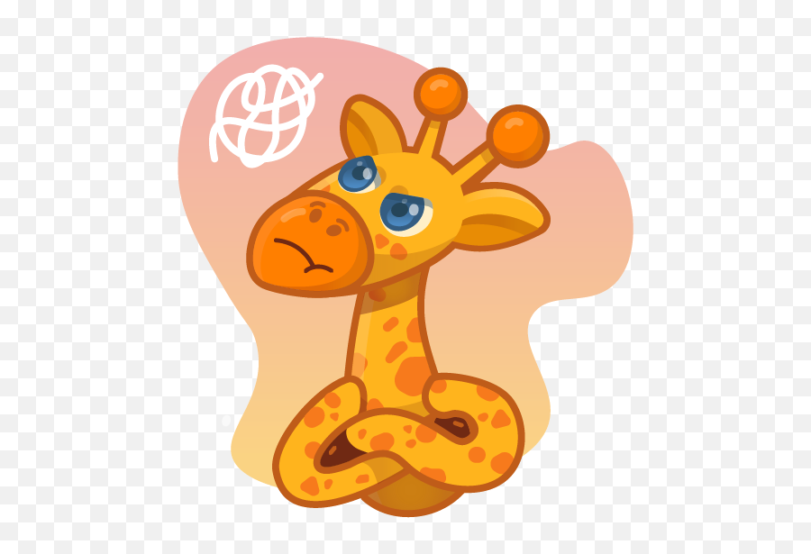 Alfie The Giraffe - Stickers By Artem Beletskiy Emoji,Rag Emotion Giraffe