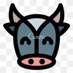 Smiling Face Cow Smiley Face Emoji - Canva,Cow Emoji