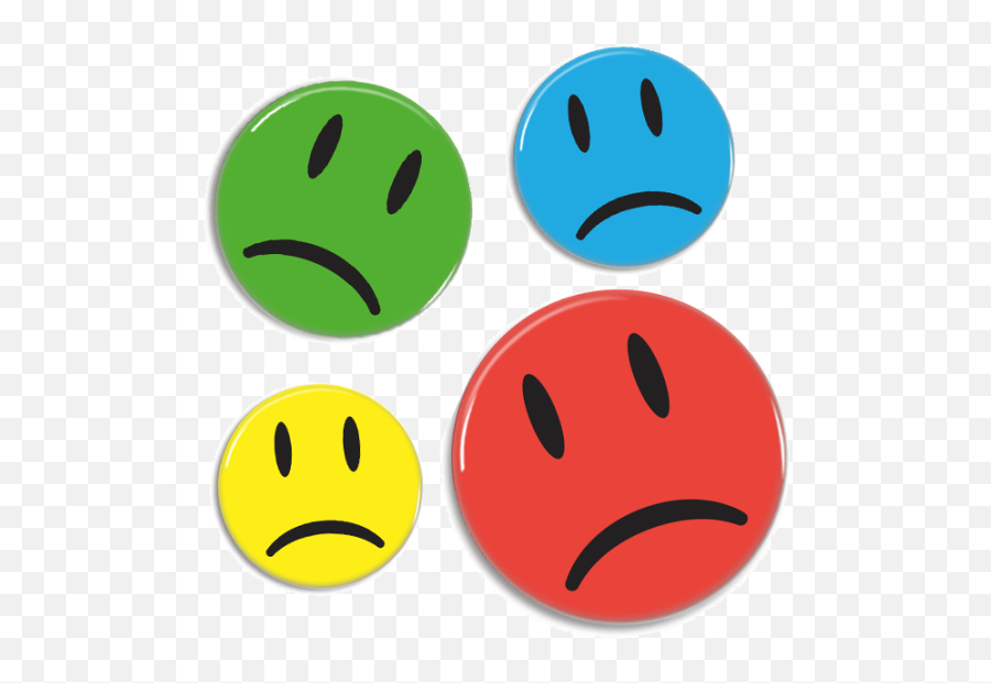 Sad Smiley Badge Emoji,Sad Face Emoticon