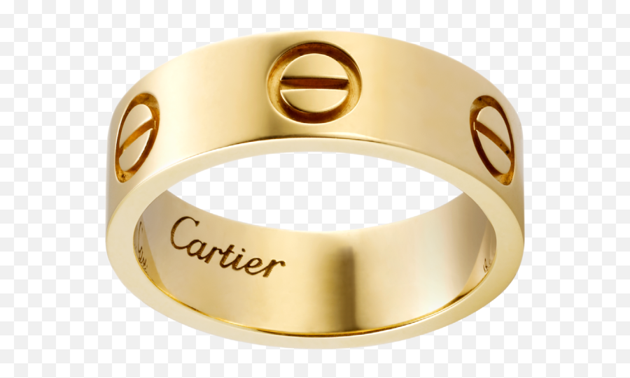 Love Ring Love Ring 18k Yellow Gold Cartier Love Ring - Cartier Love Ring Emoji,Wedding Ring Emoji