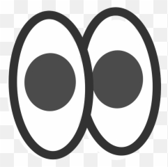 Clipart Info - Pair Of Big Eyes Transparent Cartoon Jingfm Wisata Bukit Sekipan Tawangmangu Emoji,Pair Of Eyes Emoji