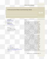 Pdf The Personal And The Political Social Networking In - Document Emoji,Plurk Emotions