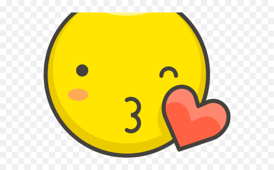 Kiss Smiley Clipart Png - Icono Besos Transparent Cartoon Blow A Kiss Clipart Emoji,Kissing Emoticons