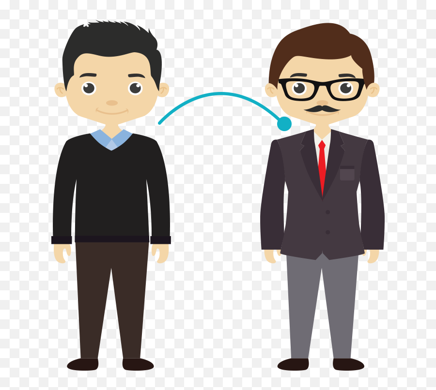 Office Man Cartoon Png Clipart - Gen Y Clipart Emoji,Indian Man Emoji