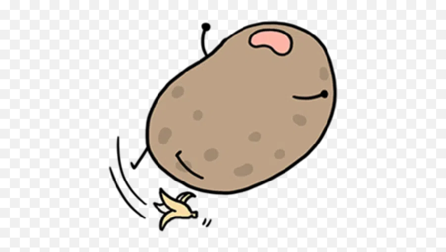 Kawaii Potato Whatsapp Stickers - Stickers Cloud Big Emoji,Potato Emoji