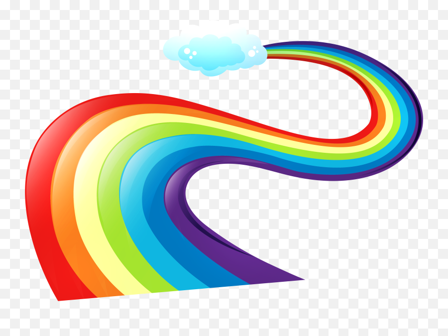 Clipart Rainbow Vector Clipart Rainbow Vector Transparent - Rainbow Way Png Emoji,Full Rainbow Emoji