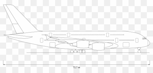 Airbus A380 Profile Drawing Free Image - A380 Perfil Emoji,Airbus Wednesday Emotion
