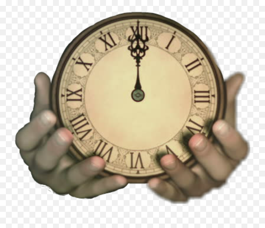 Clock Steampunk Hands Midnight Sticker - Clock With Hands At Midnight Emoji,Clock Emoji Midnight